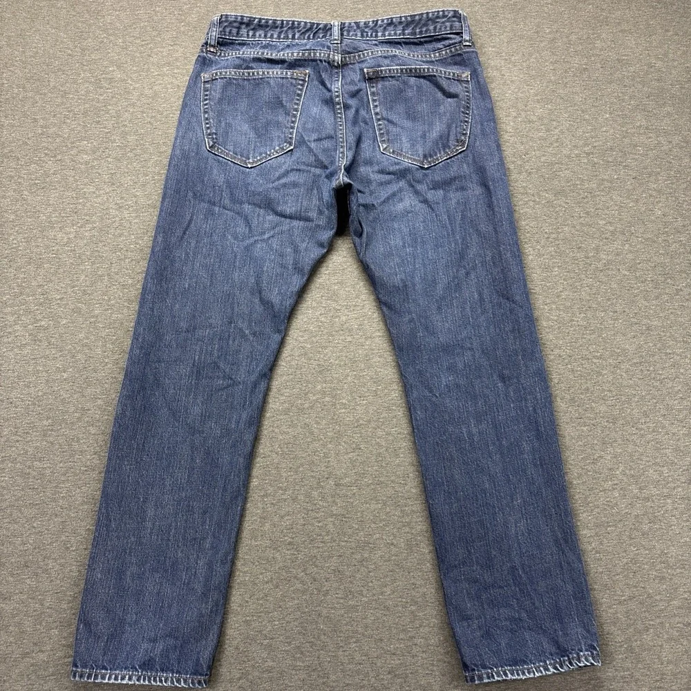 Banana Republic Jeans Mens 32x29 Slim Straight Dark Wash Blue Denim Streetwear